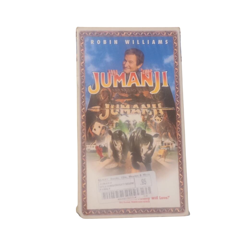 Jumanji (VHS, 1996, Closed Captioned used condition tested